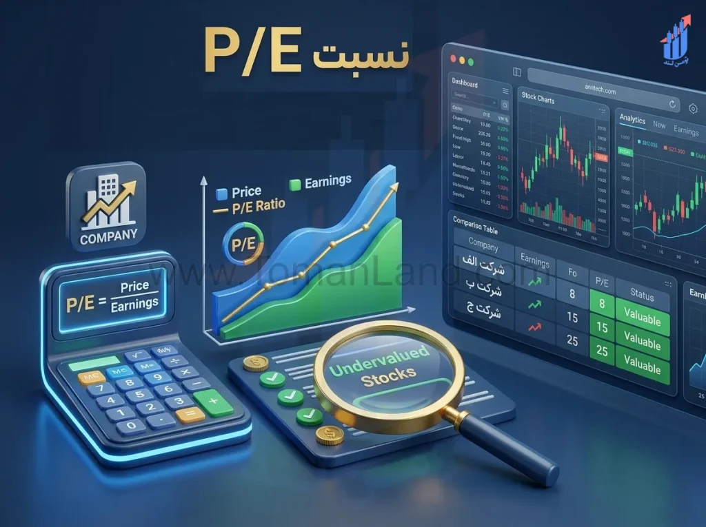 نسبت P/E چیست و چگونه برای پیدا کردن سهام ارزنده از آن استفاده کنیم؟