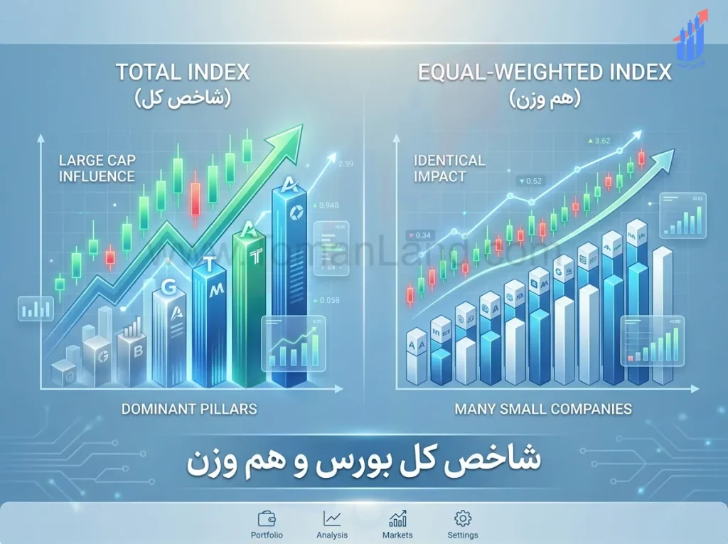 شاخص کل و شاخص هم وزن