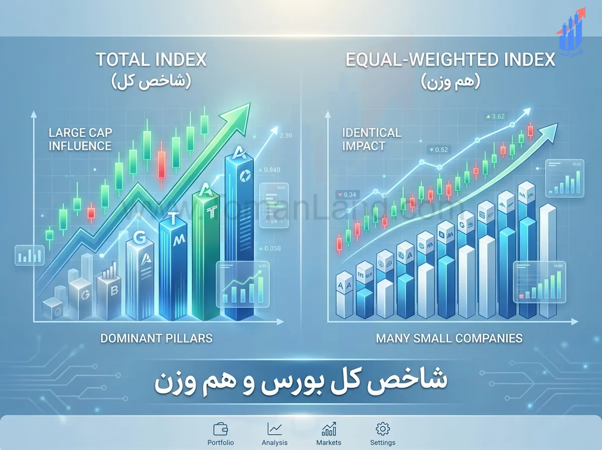 شاخص کل و شاخص هم وزن